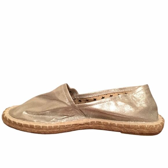 COLORS OF CALIFORNIA Silver Slip-On Espadrilles Sandals Shoes Silver 39 - Picture 4 of 7